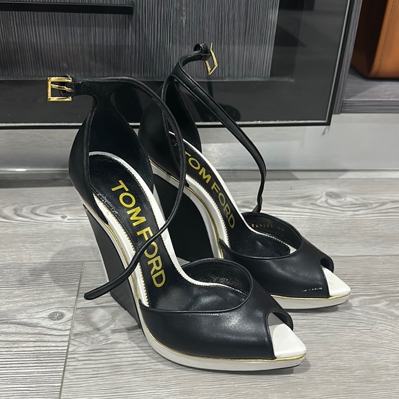 Tom ford black and white wedges - Picture 1 of 3